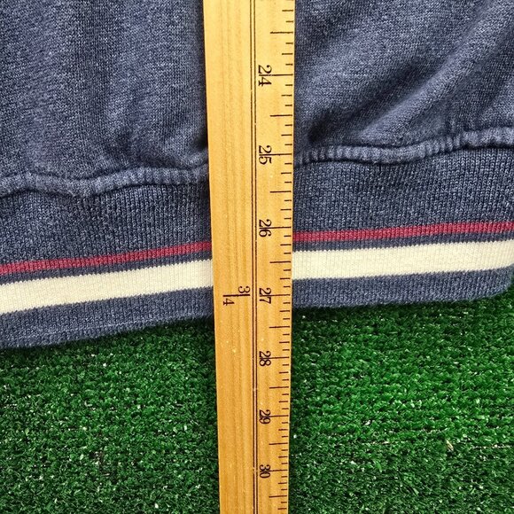 John Blair Sweatshirt Mens Large Blue Red White Vintage Full Zip Athletic Track - Picture 6 of 9